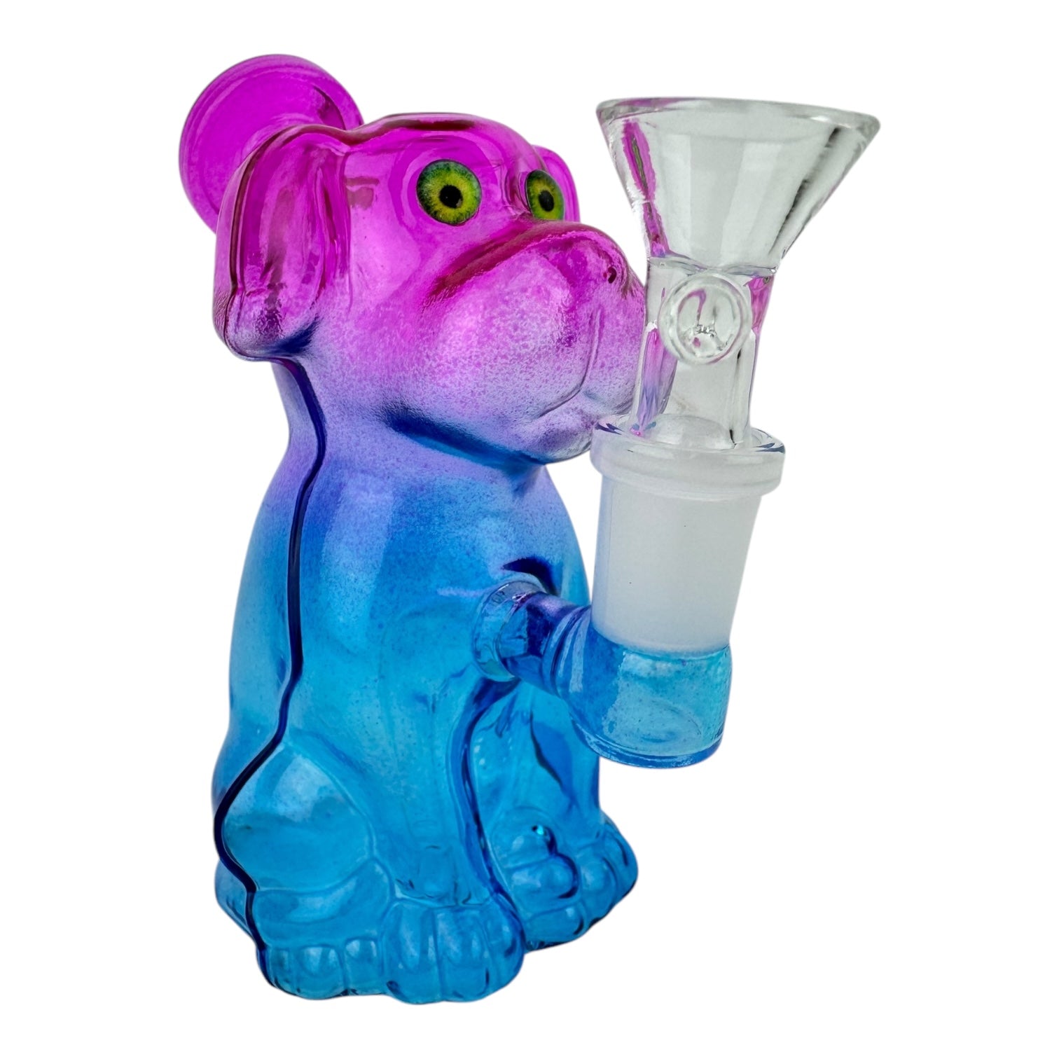 6" Dog Glass Water Pipe (Assorted Colors)