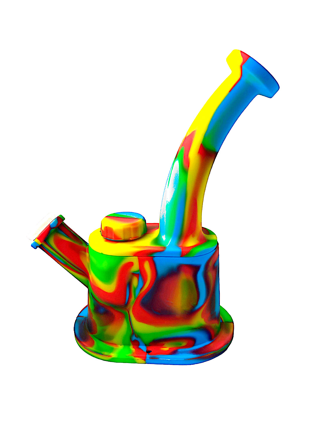 8" Bent Neck Silicone Water Pipe