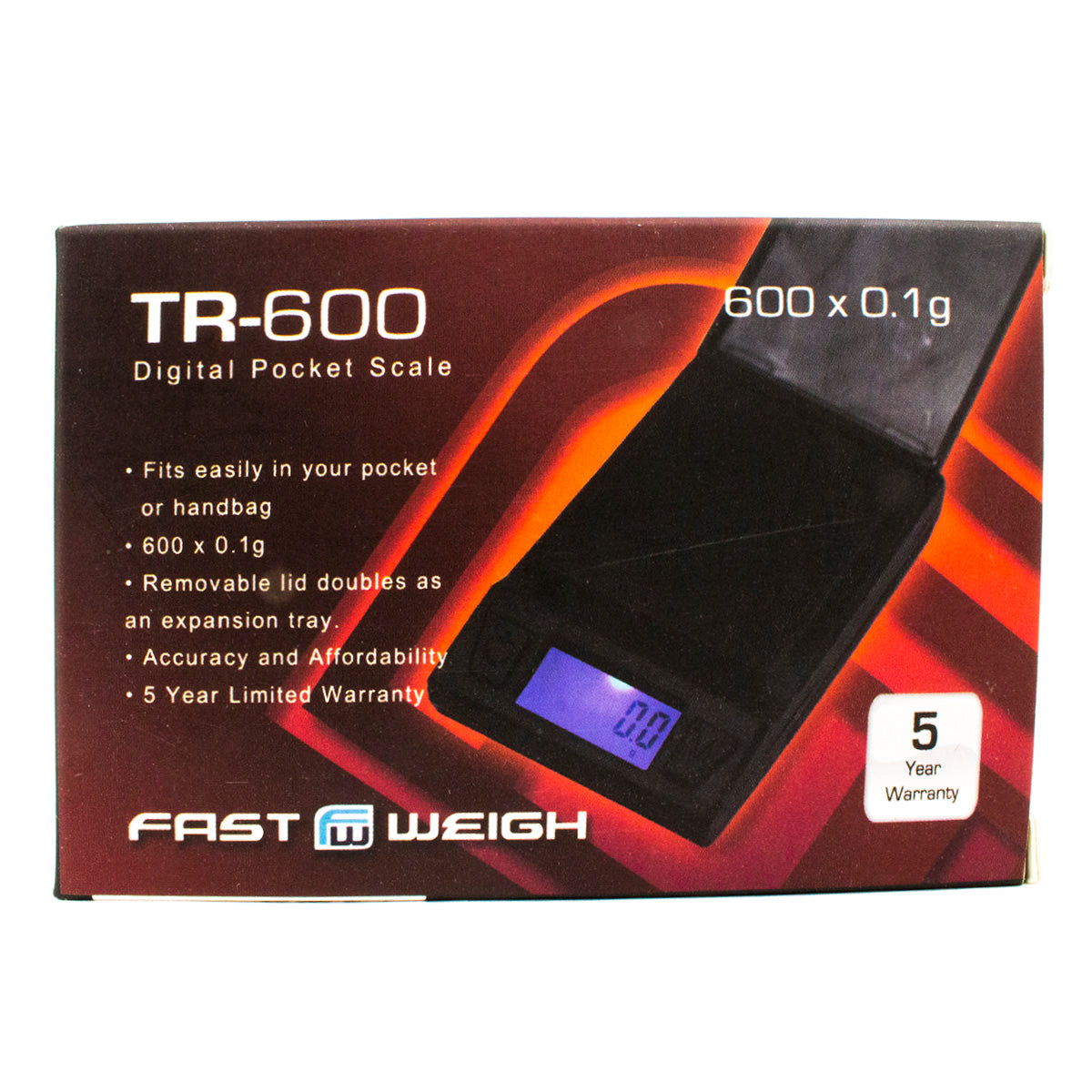 Fast Weigh TR-600 Digital Pocket Scale 600gx0.1g