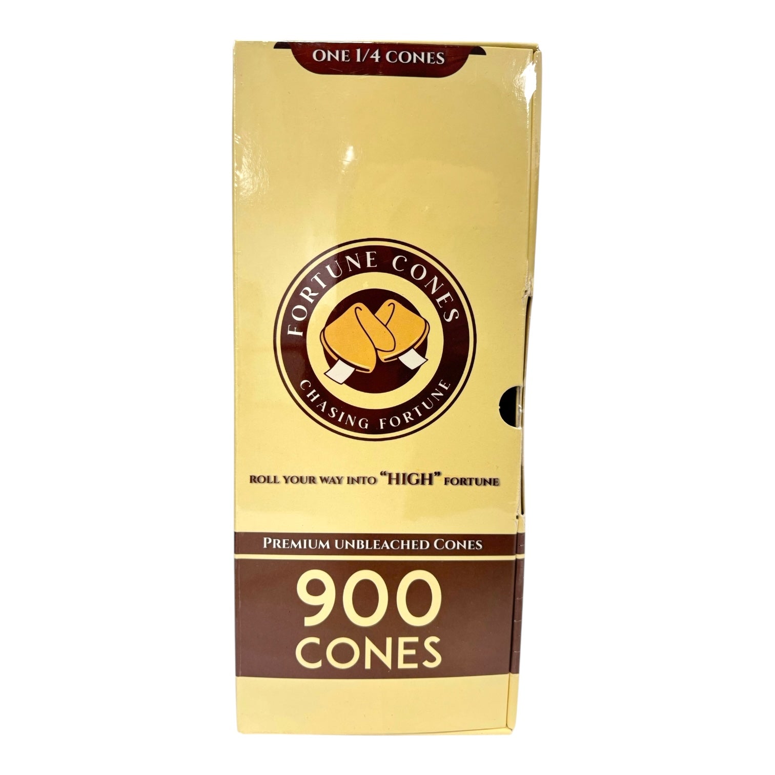 Fortune Cones 1 1/4 Size 84mm / 26mm Unbleached Pre-Rolled Cones - 900 Count