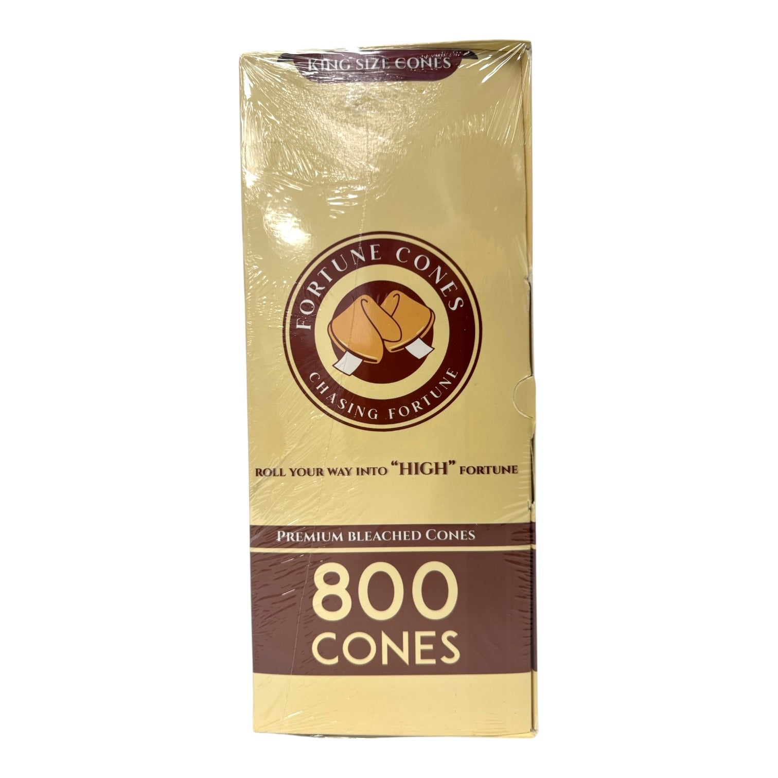 Fortune Cones King Size 109mm / 26mm Unbleached Pre-Rolled Cones - 800 Count