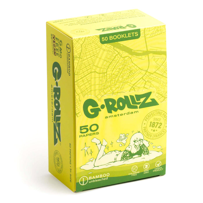 G-ROLLZ | Bamboo Unbleached - 50 King Size Papers (50 Booklets Display)