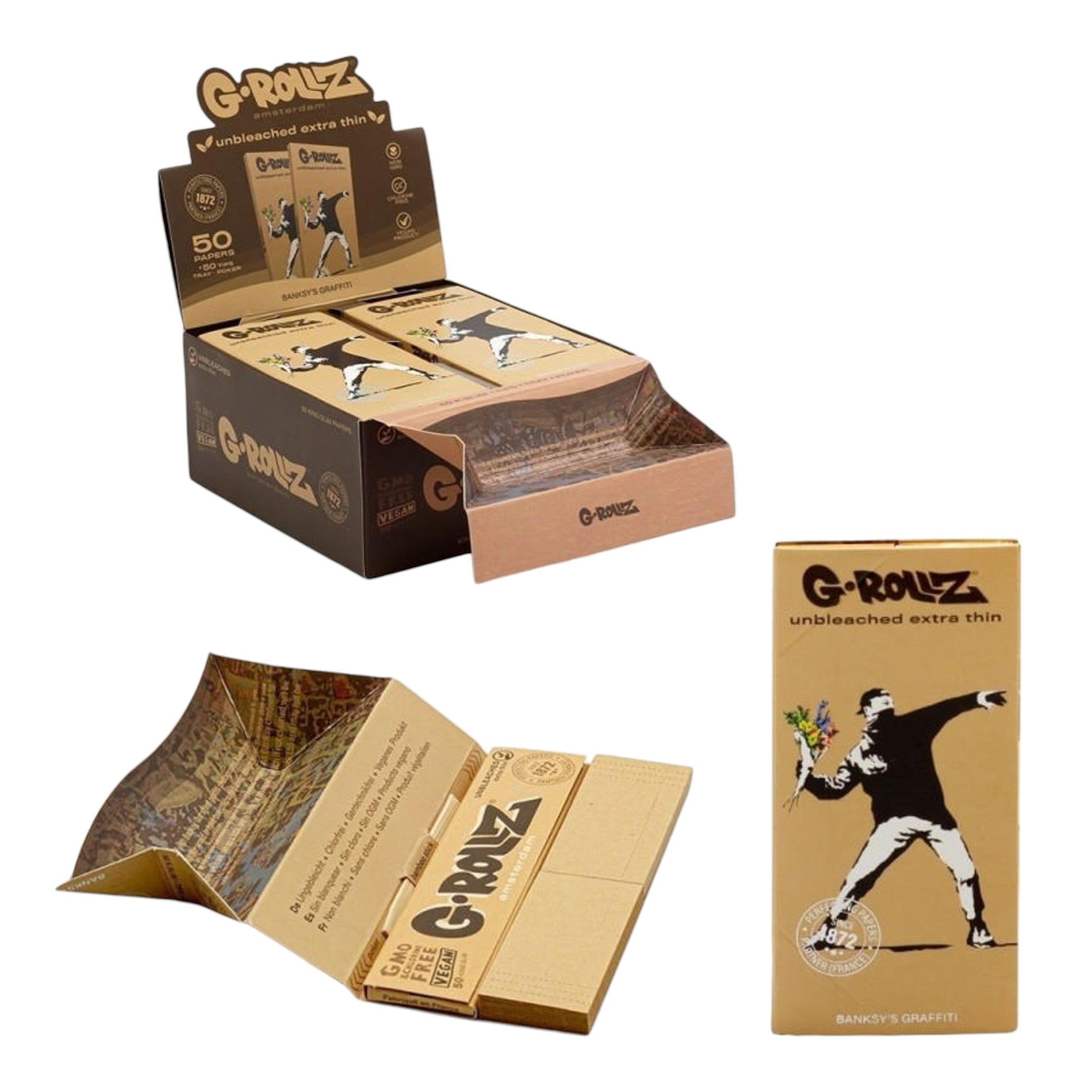 G-ROLLZ Banksy's Graffiti King Size Papers