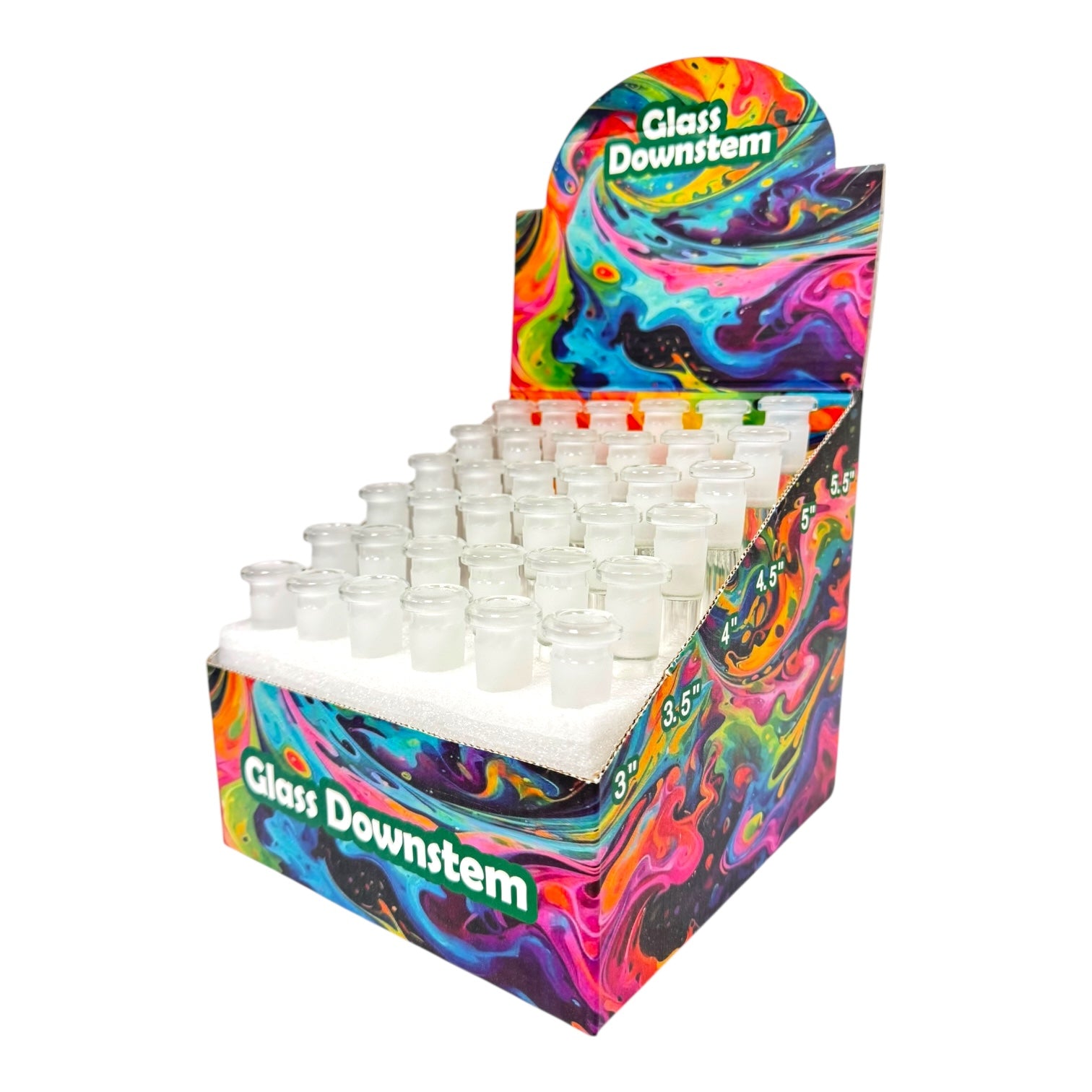 Glass Downstem 36ct Display "DA-001GA"