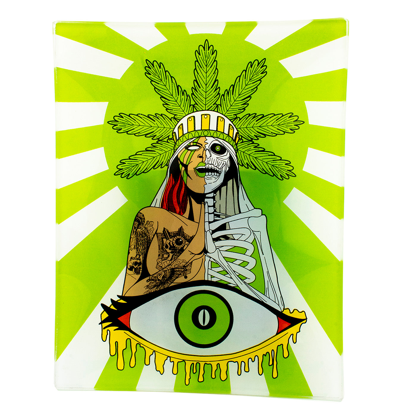 Glass Rolling Tray Premium - Assorted Designs