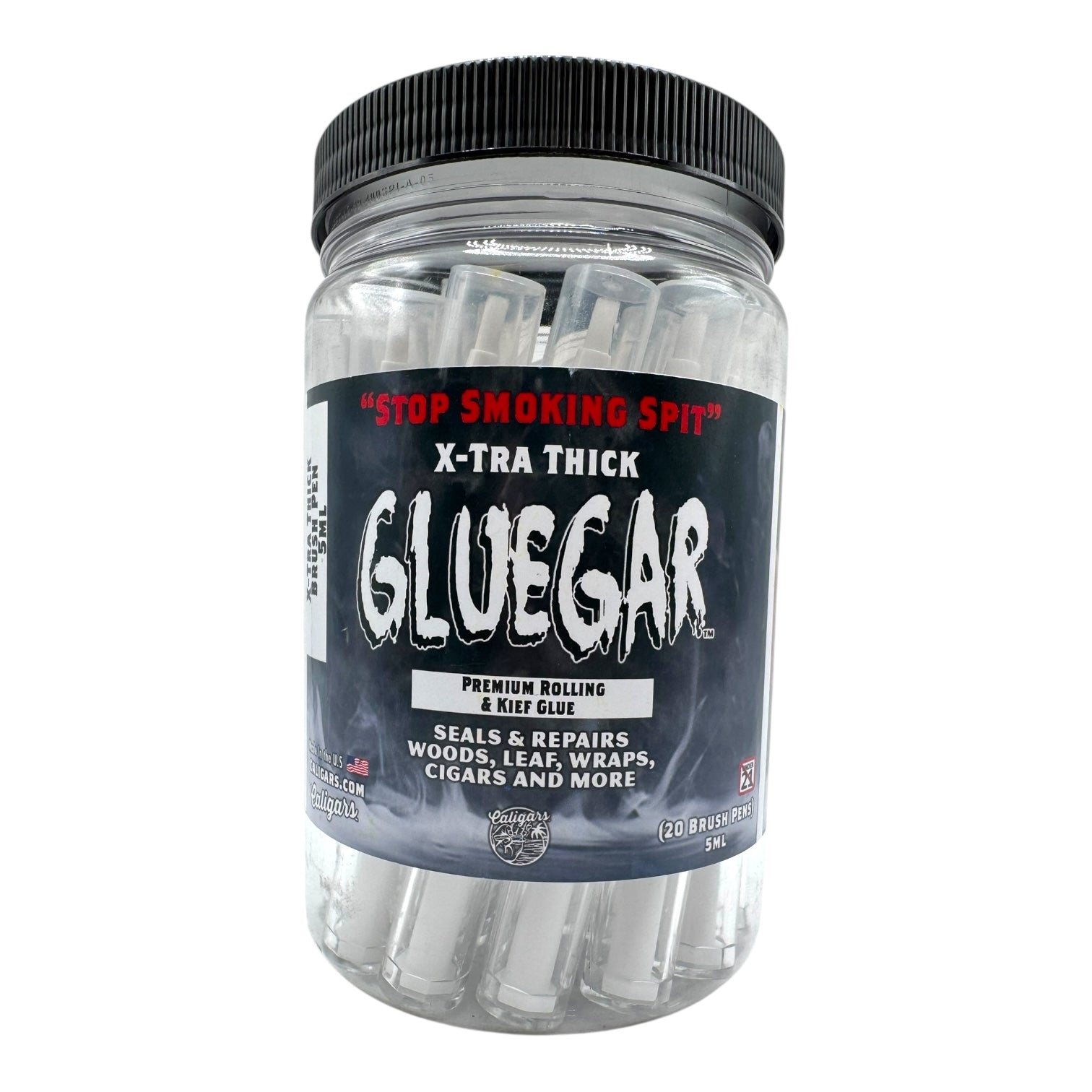 GlueGar X-tra Thick Brush Pen 5ml "Flavorless" (20pc Jar)