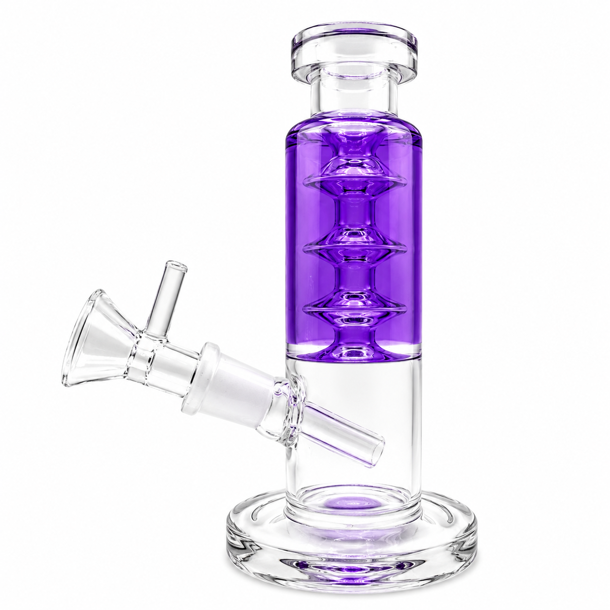 6" G/G Glycerin Coiled Stem Water Pipe I Asst Colors