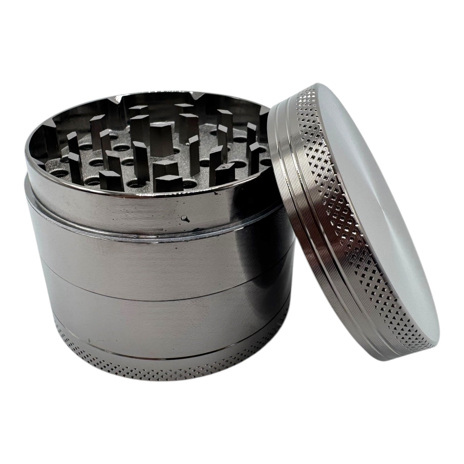 Gunmetal Grey Zinc Alloy 4pc Grinder