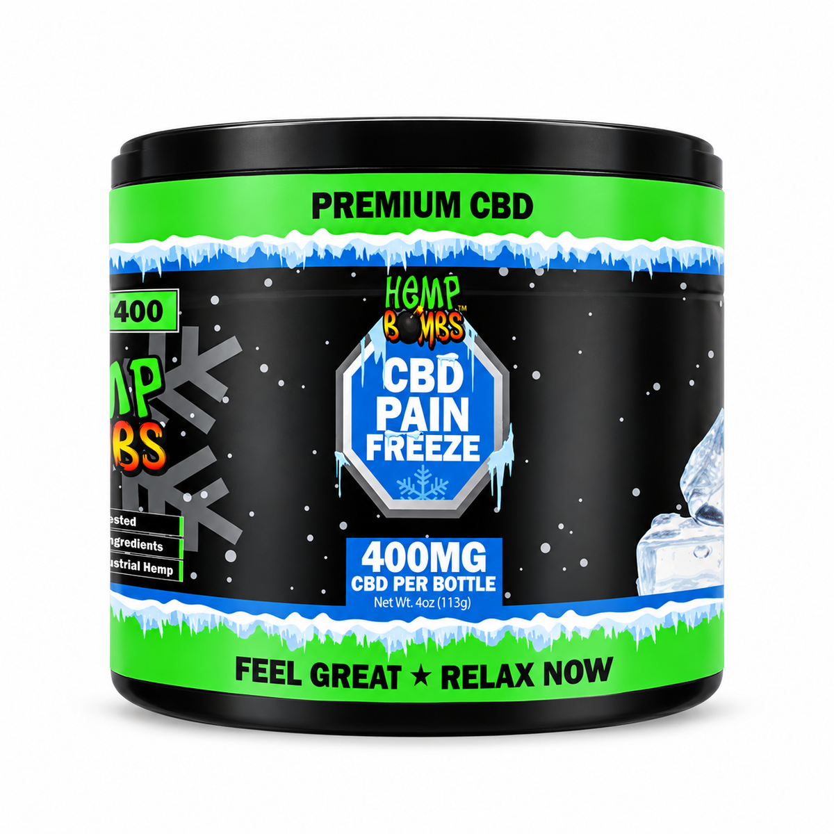 Hemp Bombs Pain Freeze CBD Cream Relief Rub
