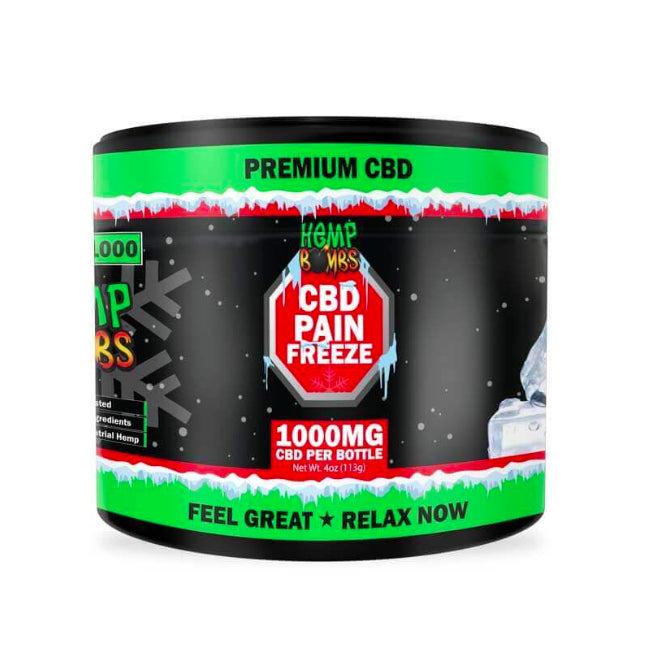 Hemp Bombs Pain Freeze CBD Cream Relief Rub
