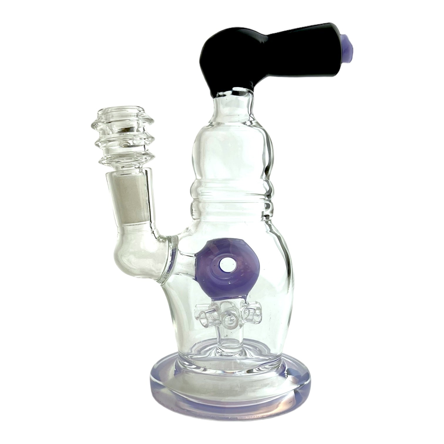 7" Donut w/ Percolator Glass Water Pipe