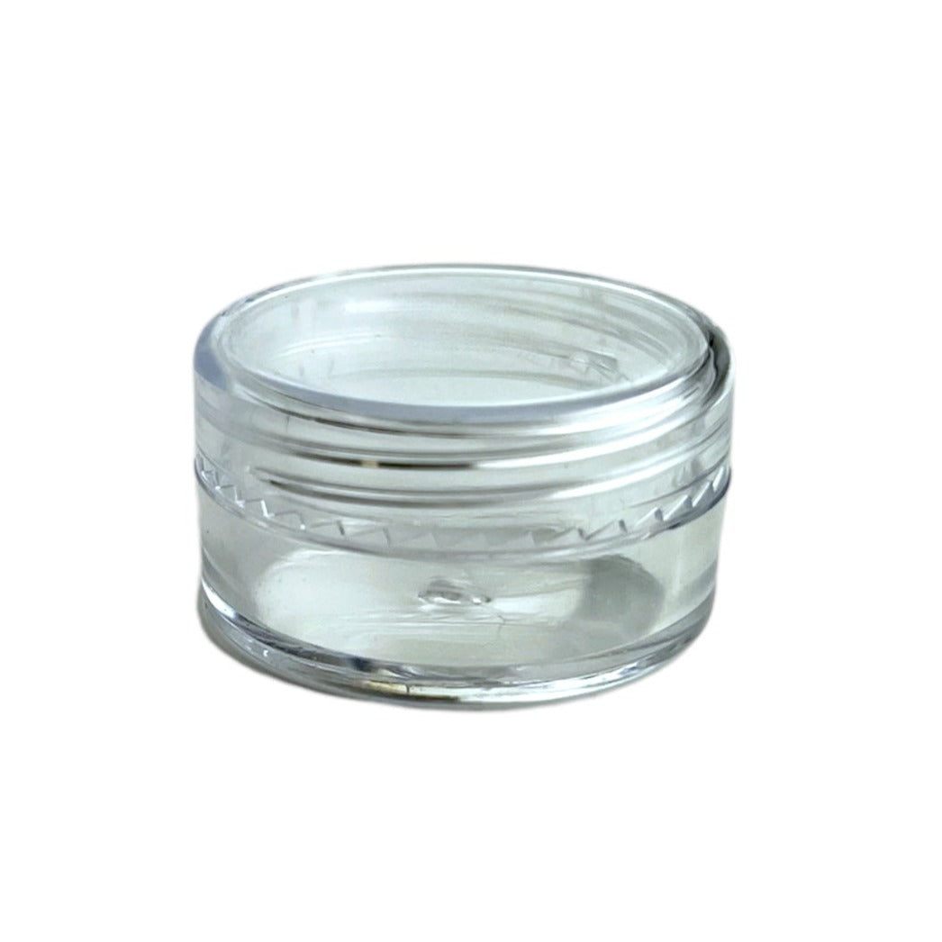 5g Clear Circle Plastic Jar W/ Clear Cap