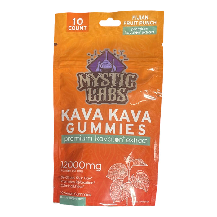 Mystic Labs Kratom Gummies 1200mg per/12000mg 10 Count Bag