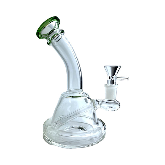 8" Beaker w/ Bent Neck Glass Water Pipe