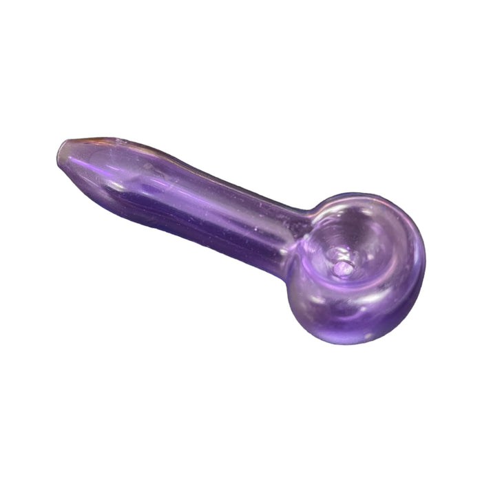 3" Translucent Peanut Glass Hand Pipe (Assorted Colors)