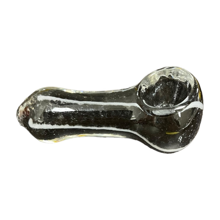 3" Peanut Stripes Glass Hand Pipe (Assorted Colors)