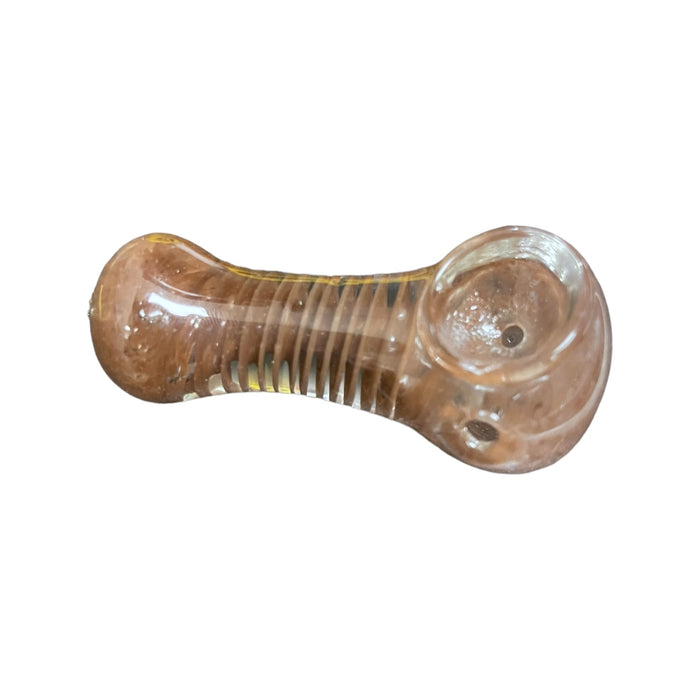 3" Peanut Tornado Glass Hand Pipe (Assorted Colors)
