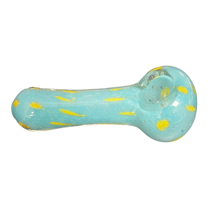 4" Spotted Glass Hand Pipe (Assorted Colors)