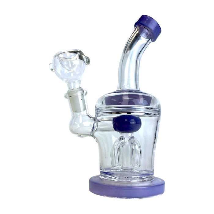 6.5" Bent Neck w/ Perc Glass Water Pipe
