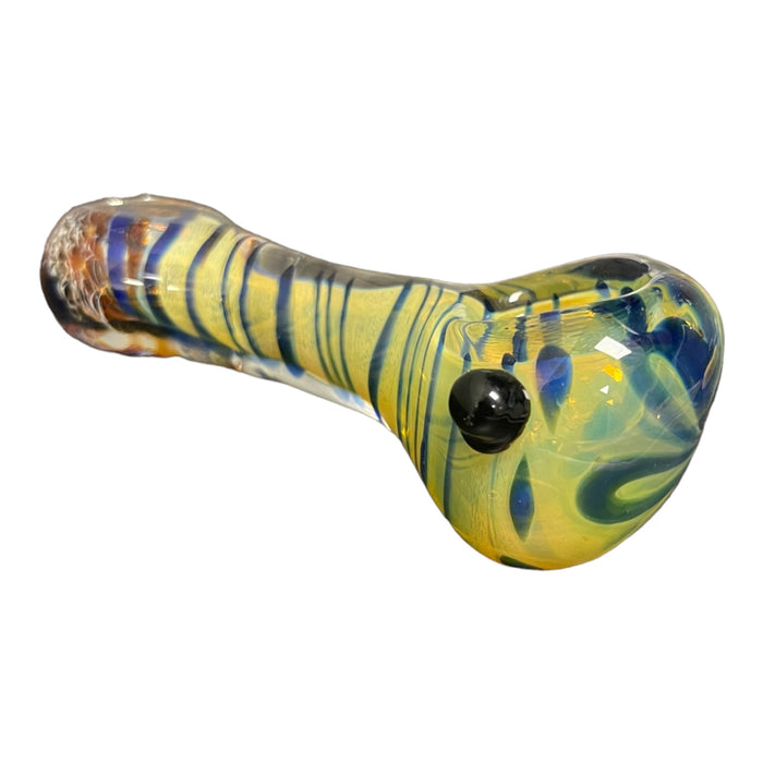 4" Fumed w/ Tornado Hand Pipe - (Assorted Colors)