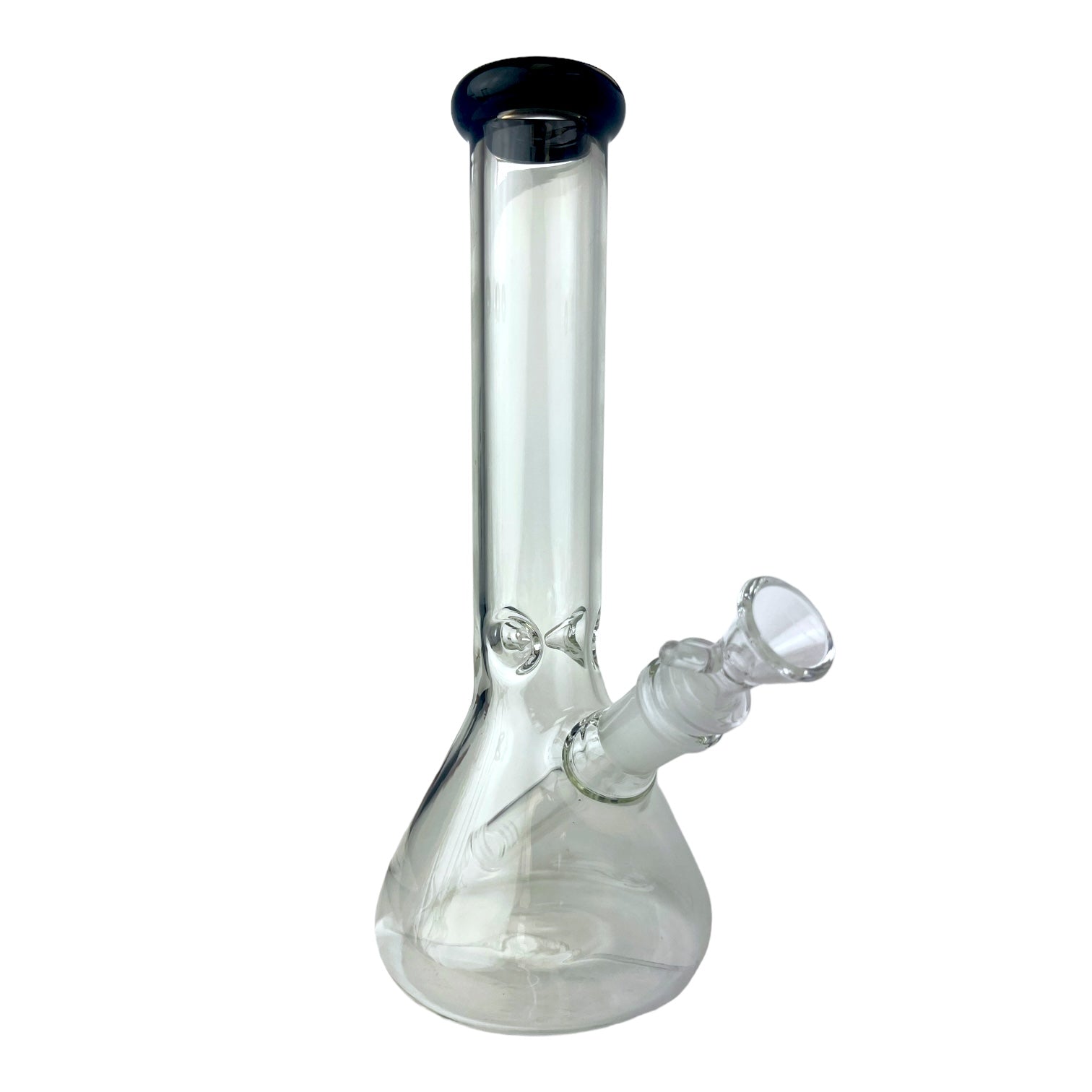 8" Beaker Colored Top G/G Glass Water Pipe