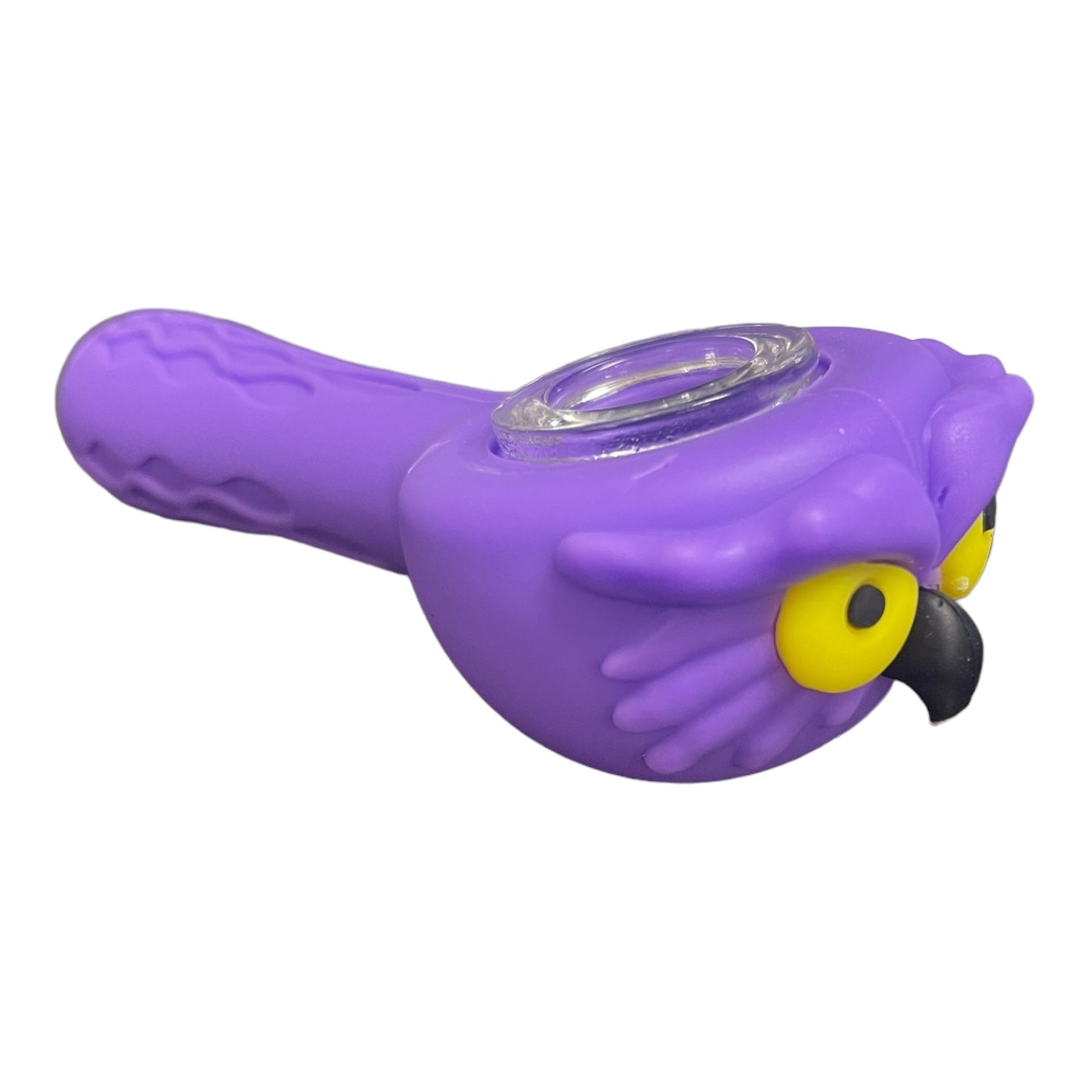 4" Owl Face Hand Pipe (Assorted Colors)