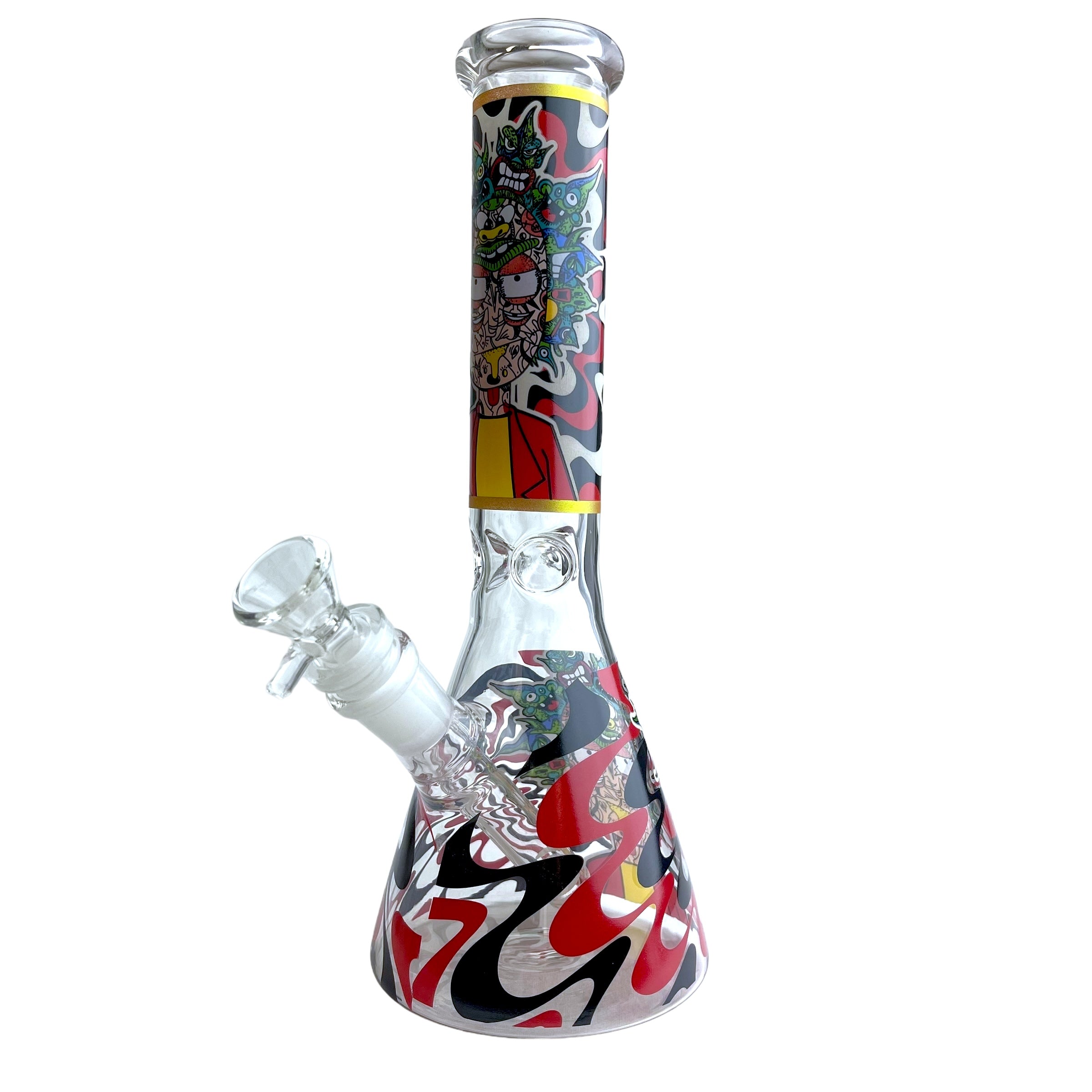 10.5" Beaker Glass Water Pipe