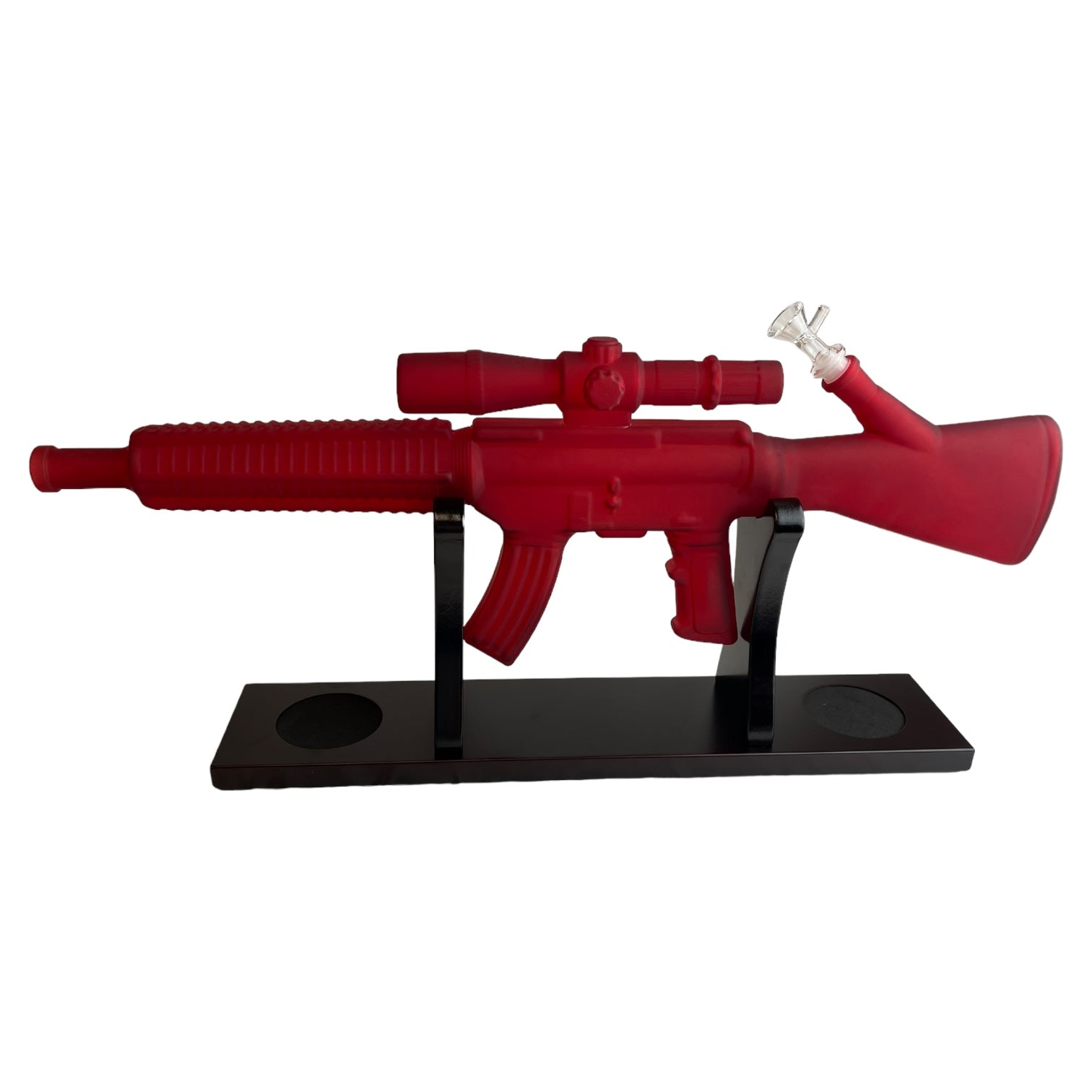 24” Assault Rifle w/ Stand Water Pipe