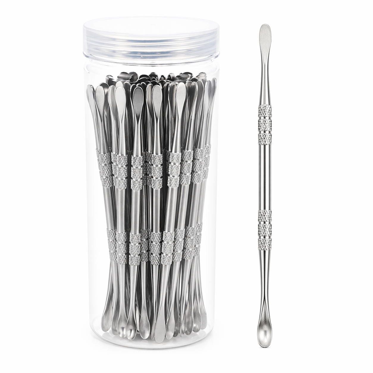 Jar of 50ct 4.5" Silver Dabbers - 20/Cs