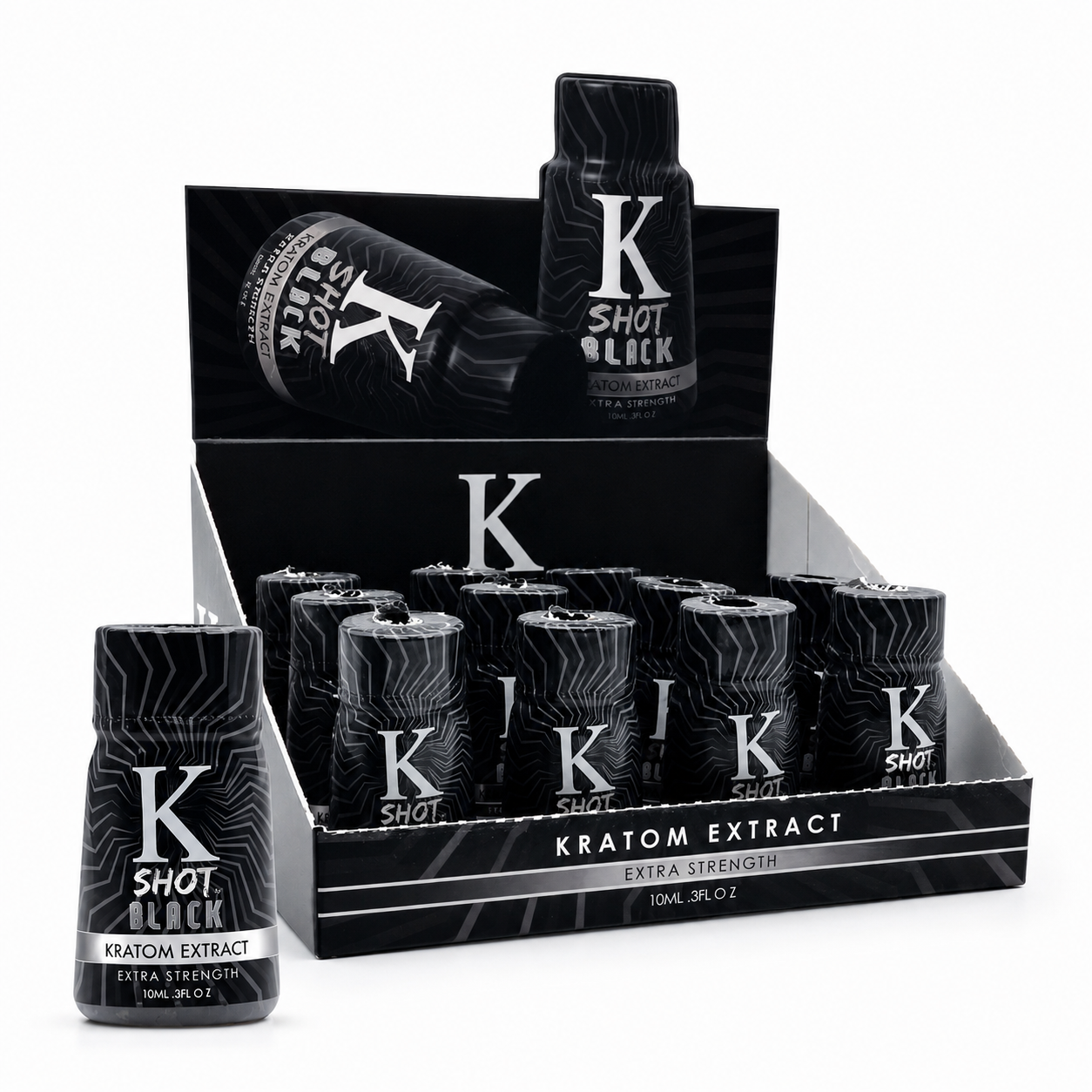 K Shot Black Liquid (12ct/Display)