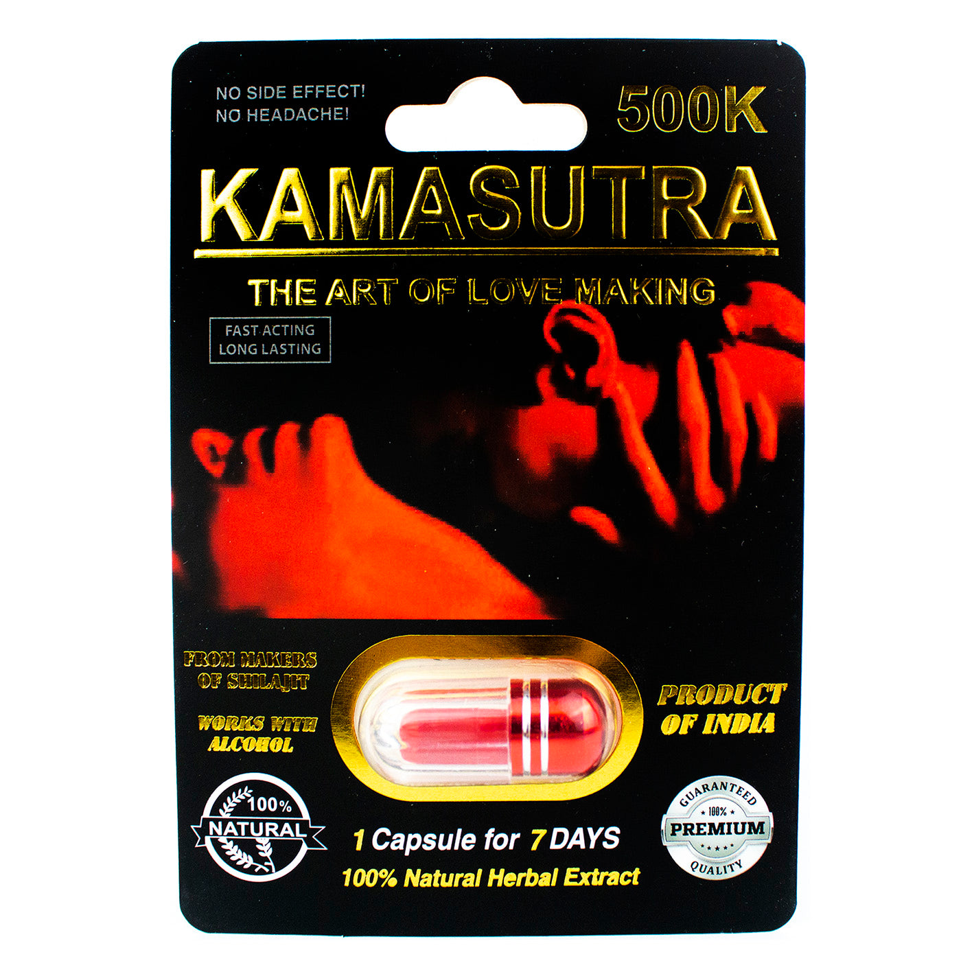 Kamasutra 500K Male Enhancement Pill 24ct Display