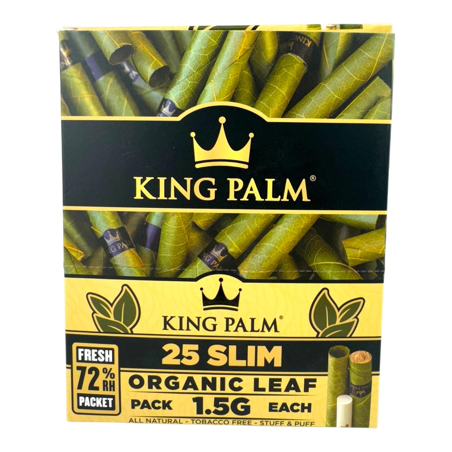 King Palm - 25 Slim Rolls - Bulk Pouch - 1.5g (8 Pack Display)