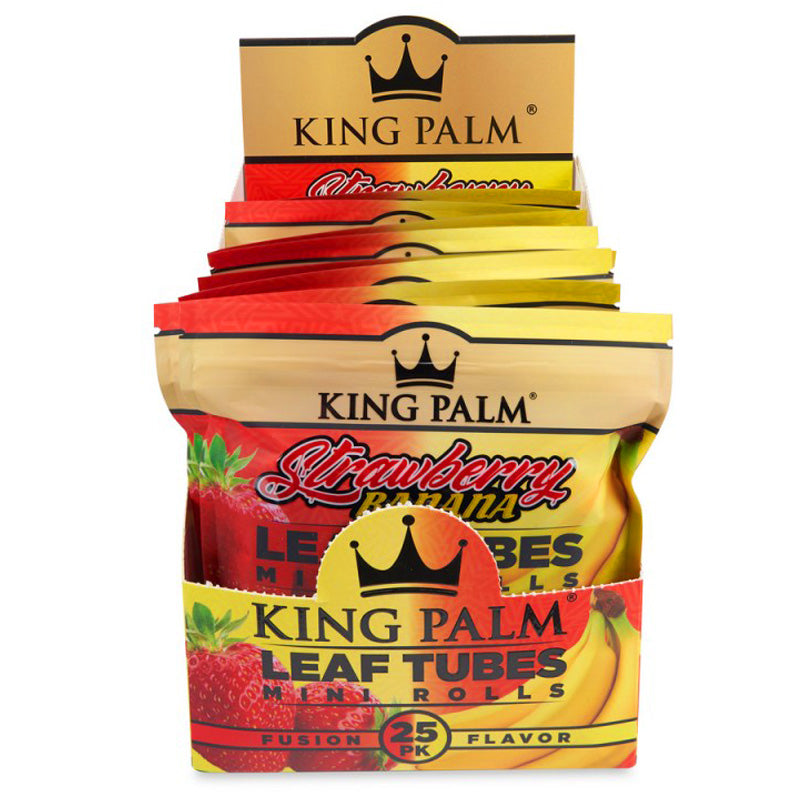 King Palm - Strawberry Banana - 25 Minis - 1g - 8pk Display