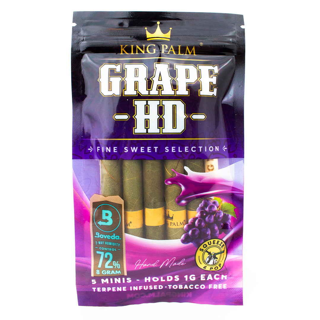 King Palm Grape HD - 5 Mini Rolls - 15pk Display