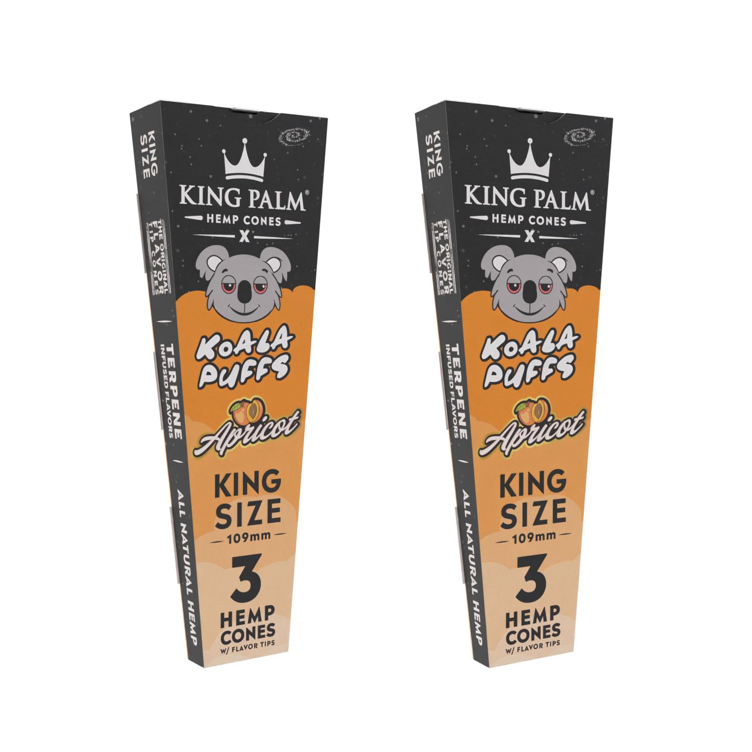 King Palm Hemp Cones King Size (3 cones per pack/30 per Display)