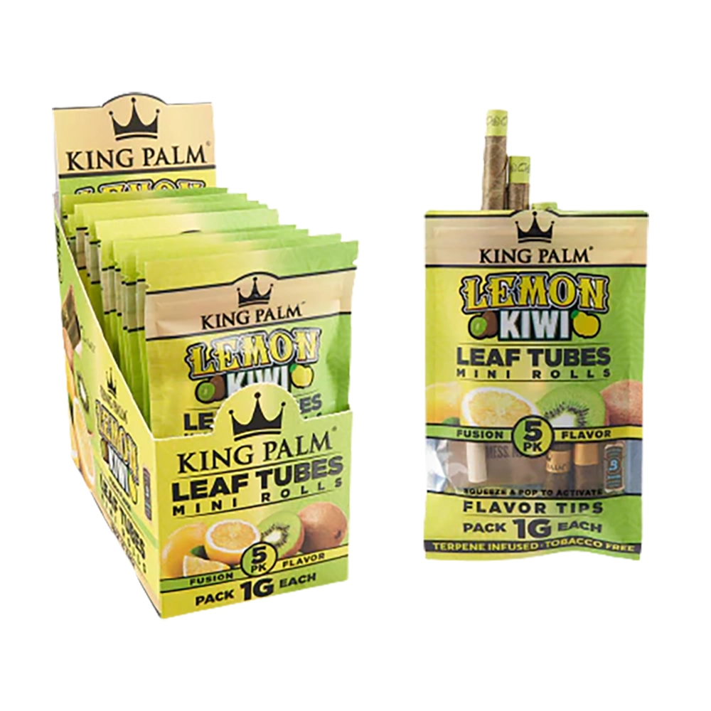 King Palm Lemon Kiwi - 5 Mini Rolls - 15pk Display
