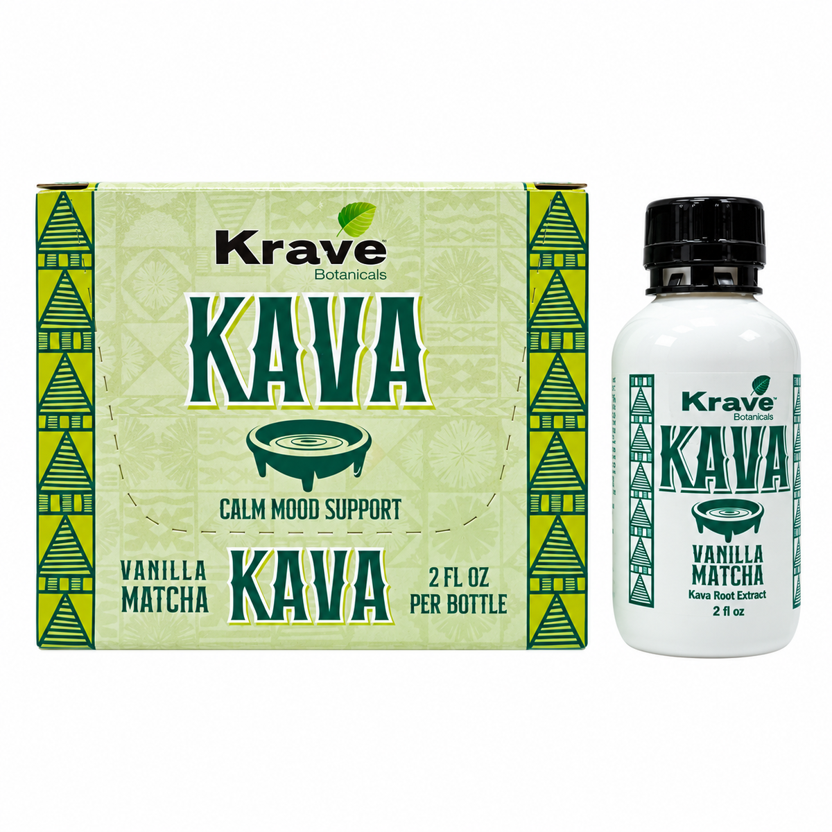 Krave Kava Liquid Shots - Botanical Blend 2 fl oz (12pcs/Display)
