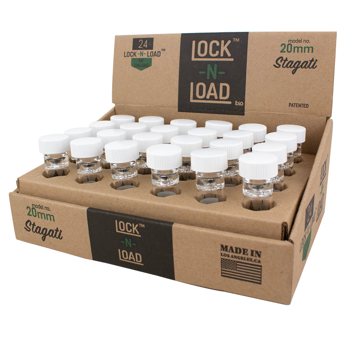 Lock-N-Load Glass Fat Chillum Stagati 20mm (24pcs)