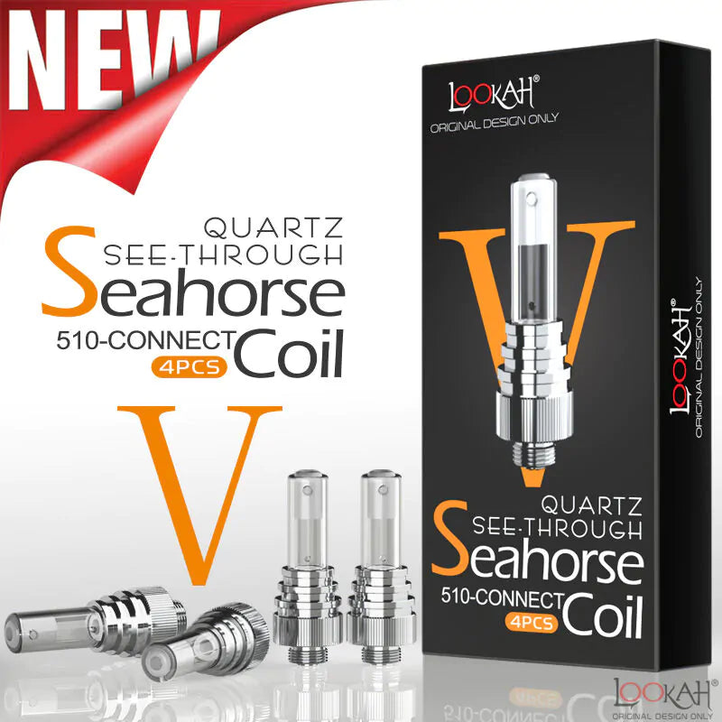 Lookah Seahorse Quartz Coil V - Pack of 4