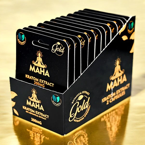 Maha 200mg Extract Capsules (12 Pack/Display)
