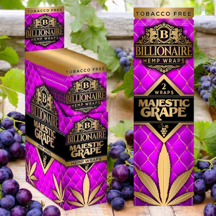 Majestic Grape Hemp Wraps Bulk Order