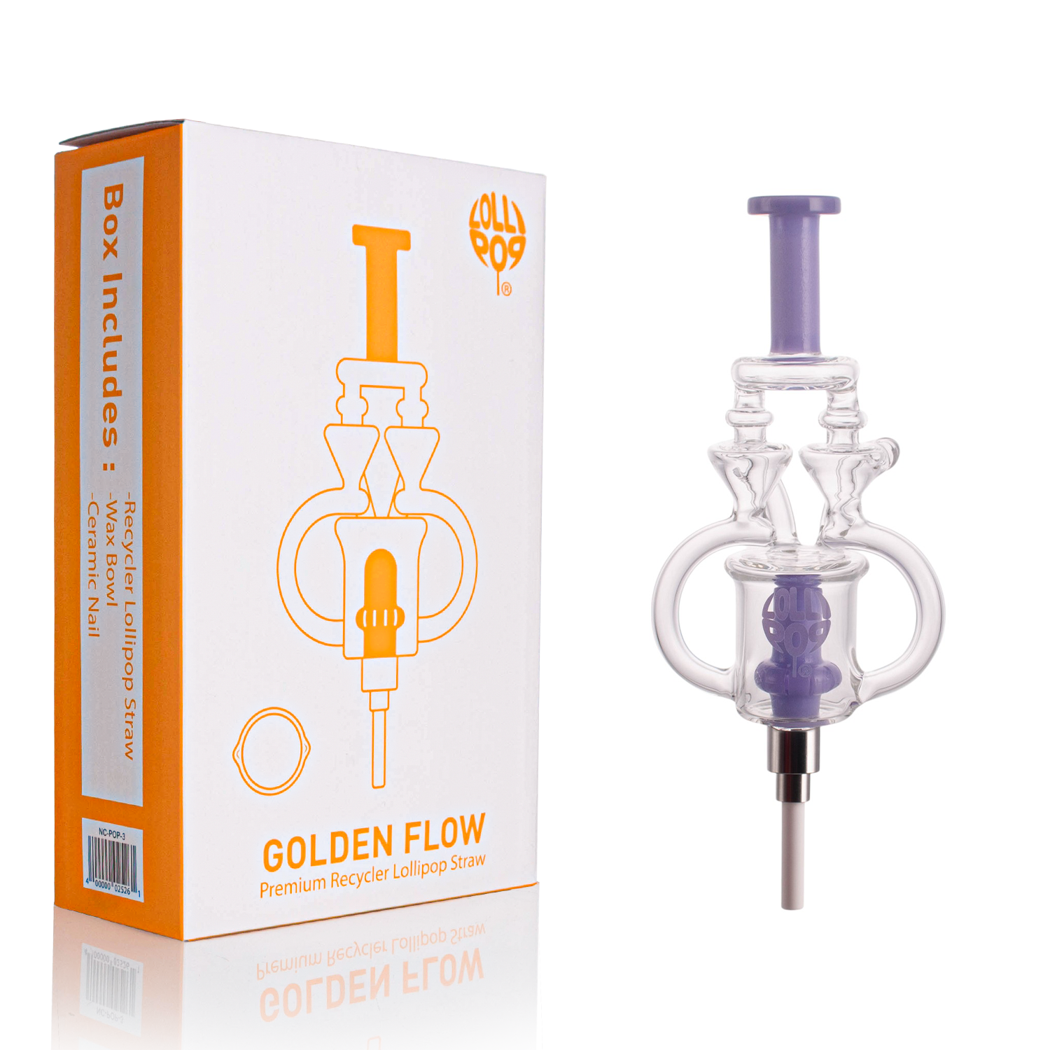 Lollipop Golden Flow Nectar Collector Straw "NC-POP3"
