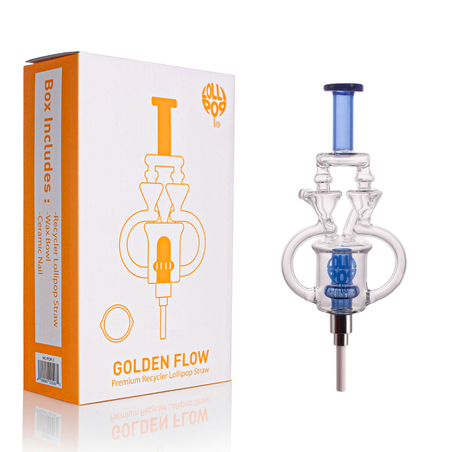 Lollipop Golden Flow Nectar Collector Straw "NC-POP3"