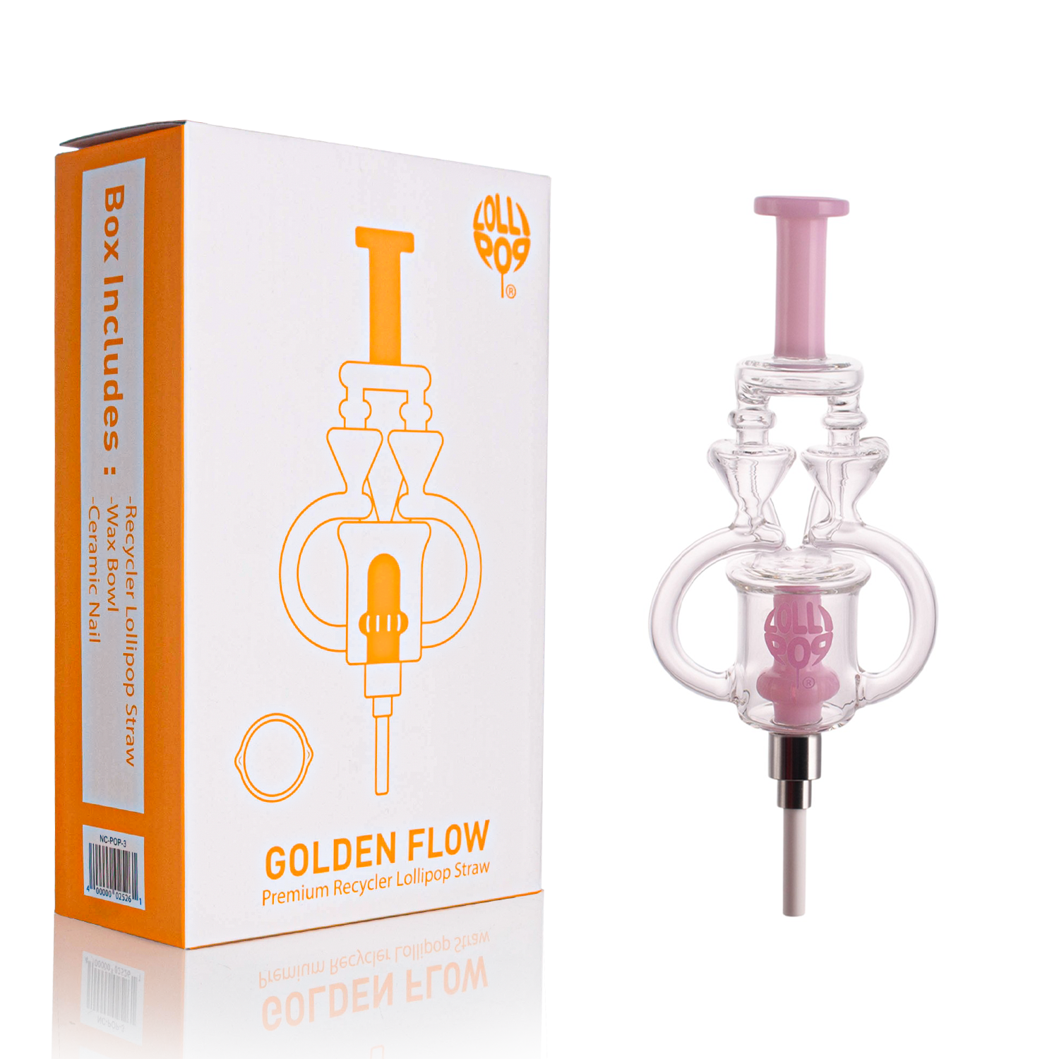 Lollipop Golden Flow Nectar Collector Straw "NC-POP3"