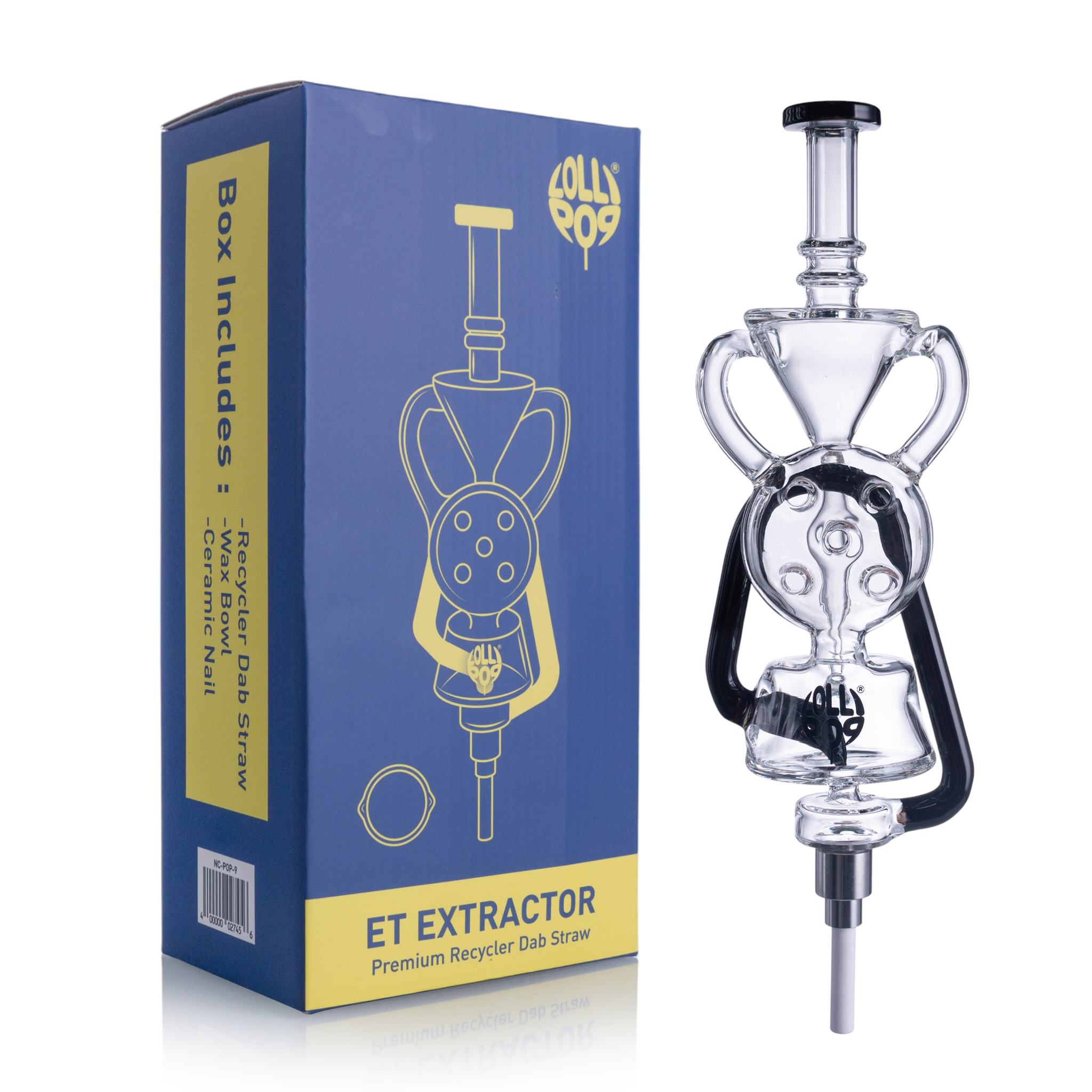 Lollipop ET Extractor Premium Recycler Nectar Collector Straw "NC-POP9"