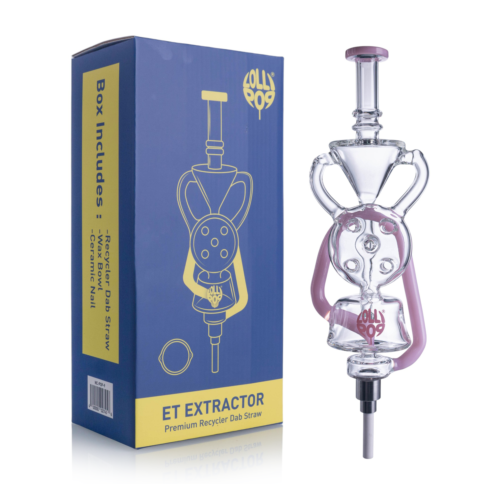 Lollipop ET Extractor Premium Recycler Nectar Collector Straw "NC-POP9"