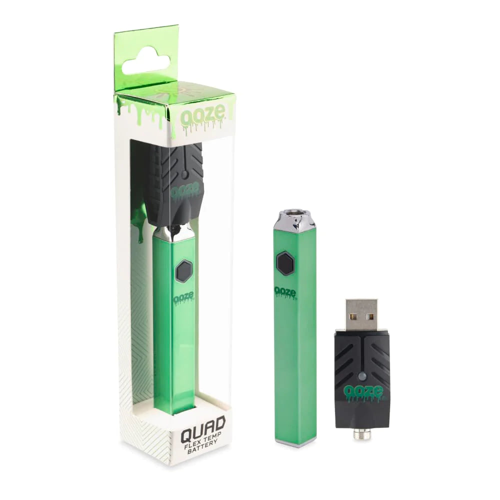Ooze Quad Flex 510 Thread 500 Mah Square Vape Pen Battery