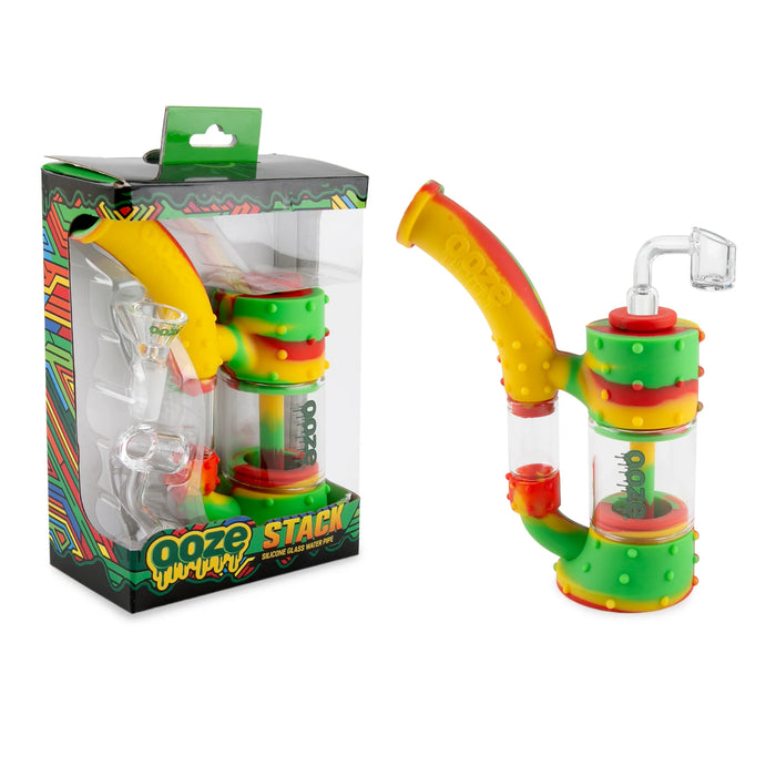 Ooze Stack Silicone Glass Bubbler