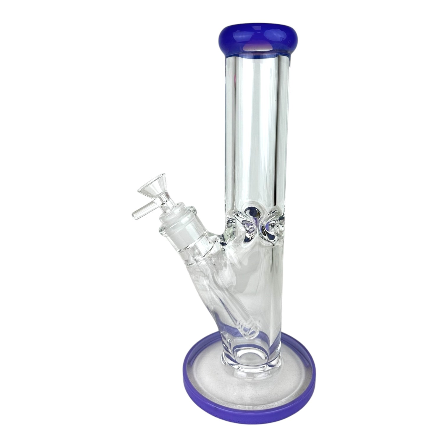 10" Straight Tube 9mm Glass Water Pipe