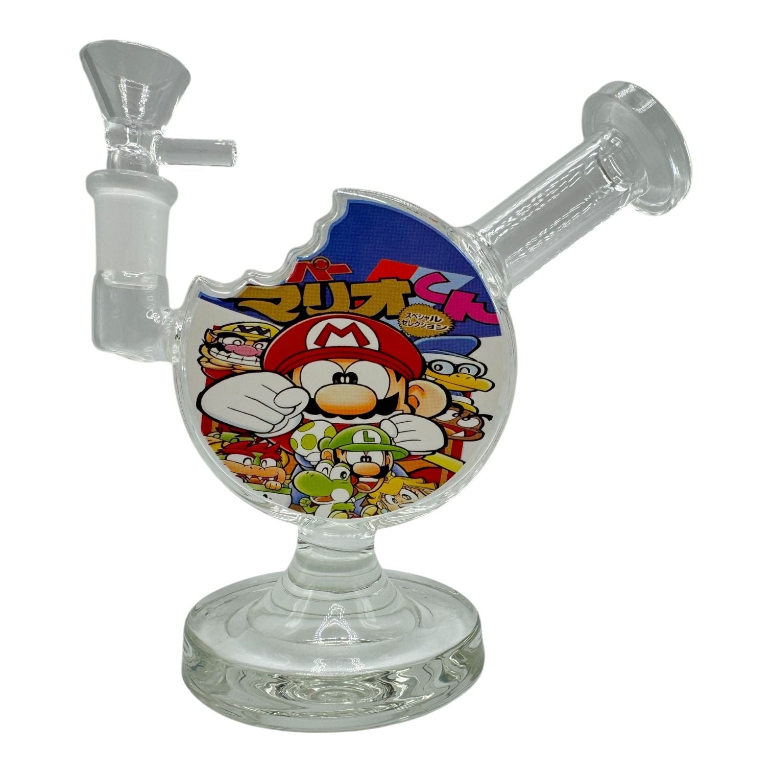6" Cookie Bite Glass Water Pipe